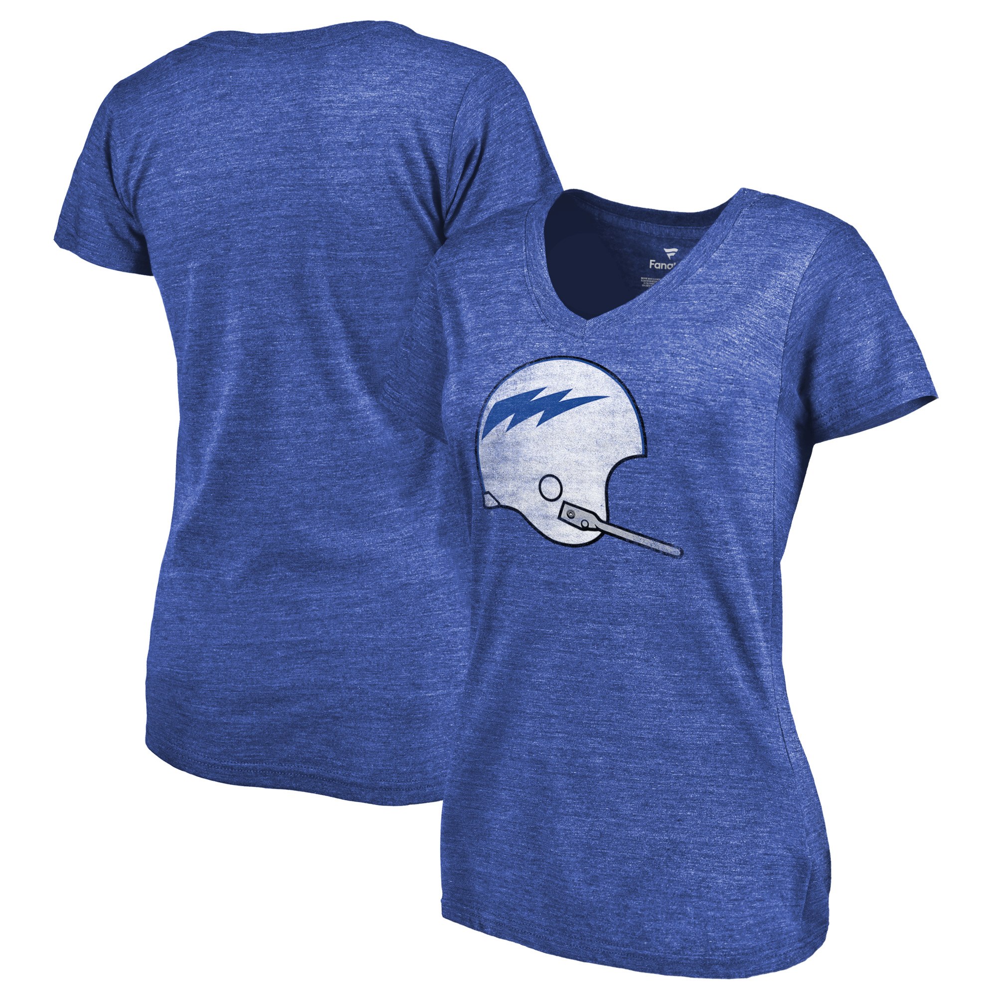 2020 NCAA Fanatics Branded Air Force Falcons Women Royal College Vault Primary Logo TriBlend VNeck TShirt->ncaa t-shirts->Sports Accessory